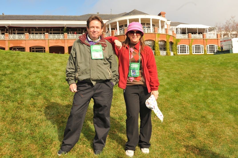 Jill with Bob Buttita at the former World Golf Challenge