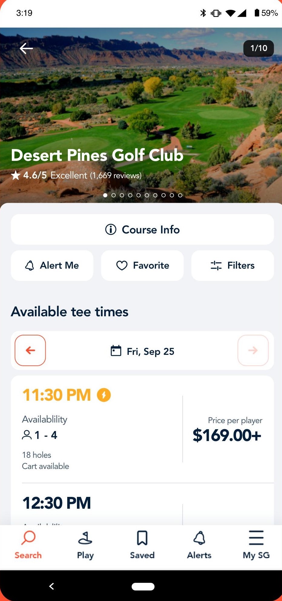 Custom Golf Mobile App & Tee Times Booking